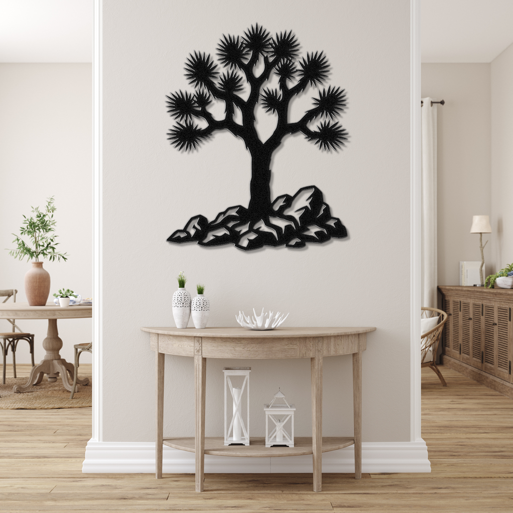Joshua Tree Silhouette Metal Wall Art