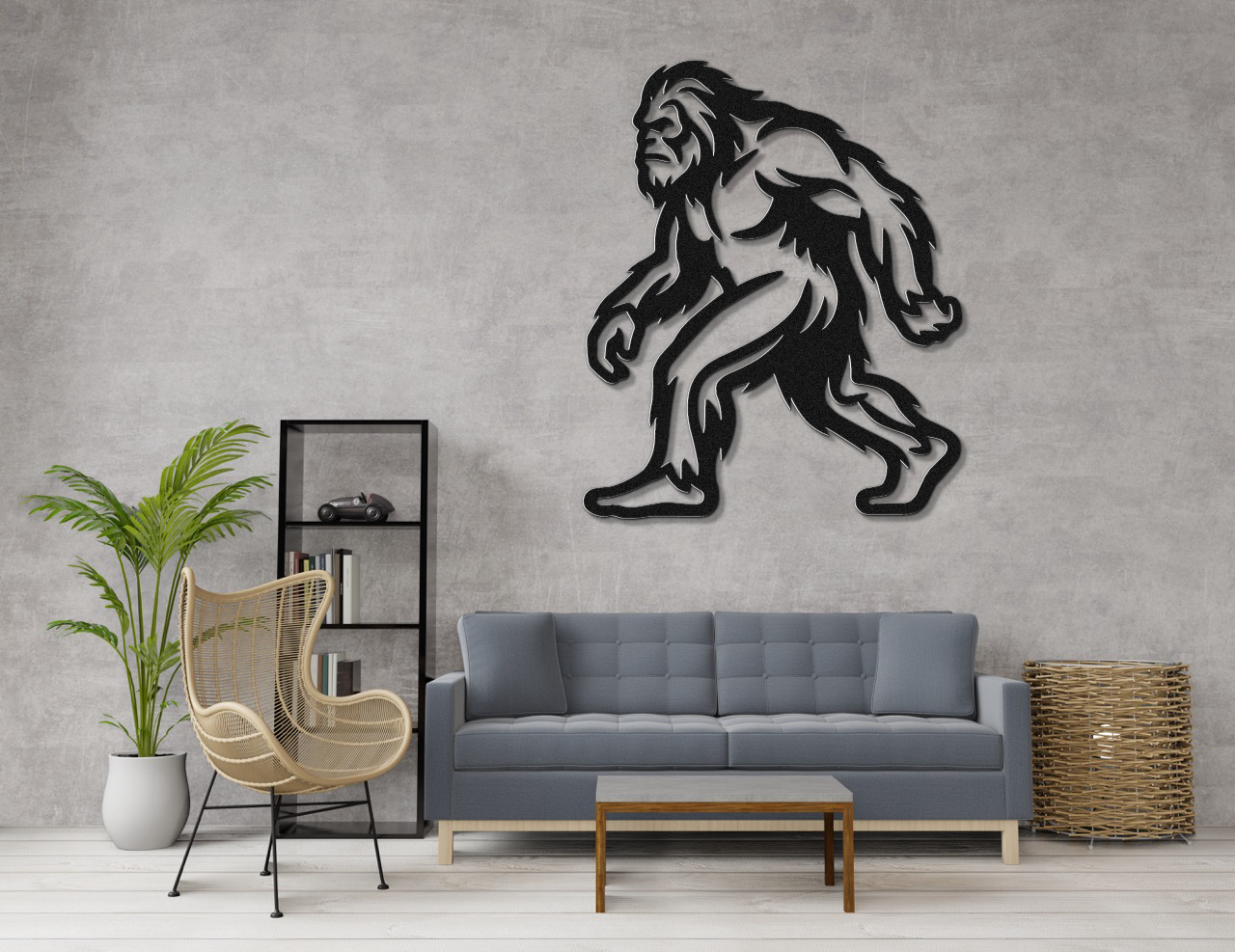 Bigfoot Metal Wall Art