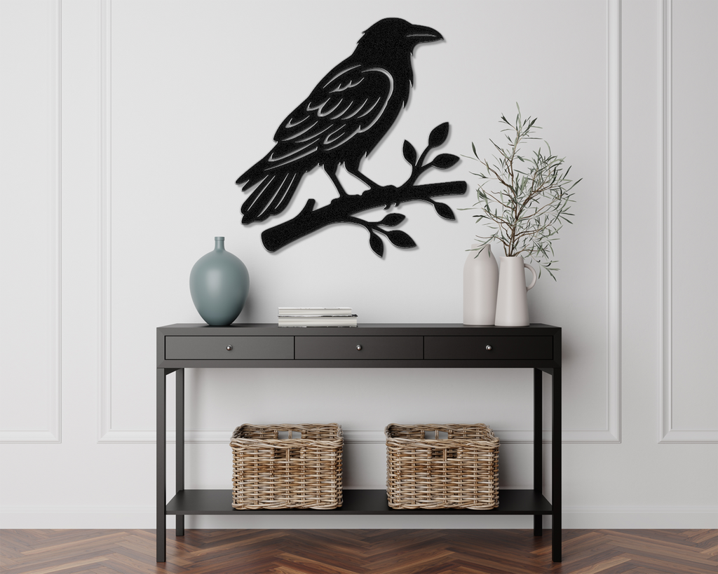 Raven Metal Wall Art