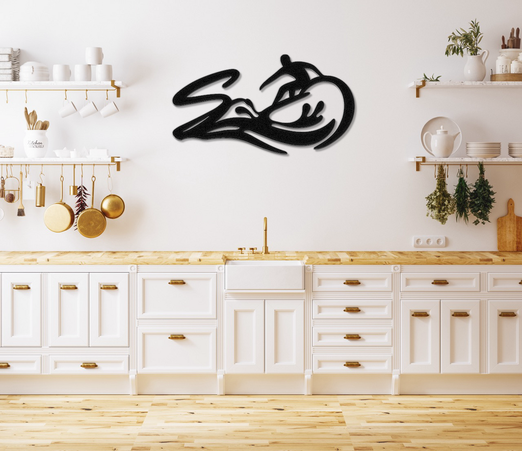Surfer Metal Wall Art