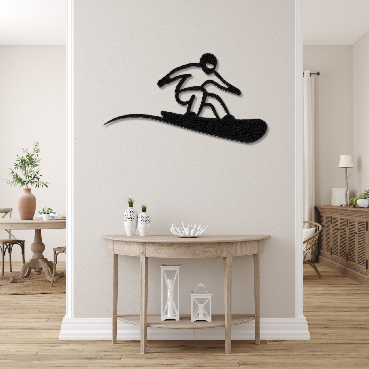 Snowboarding Metal Wall Art