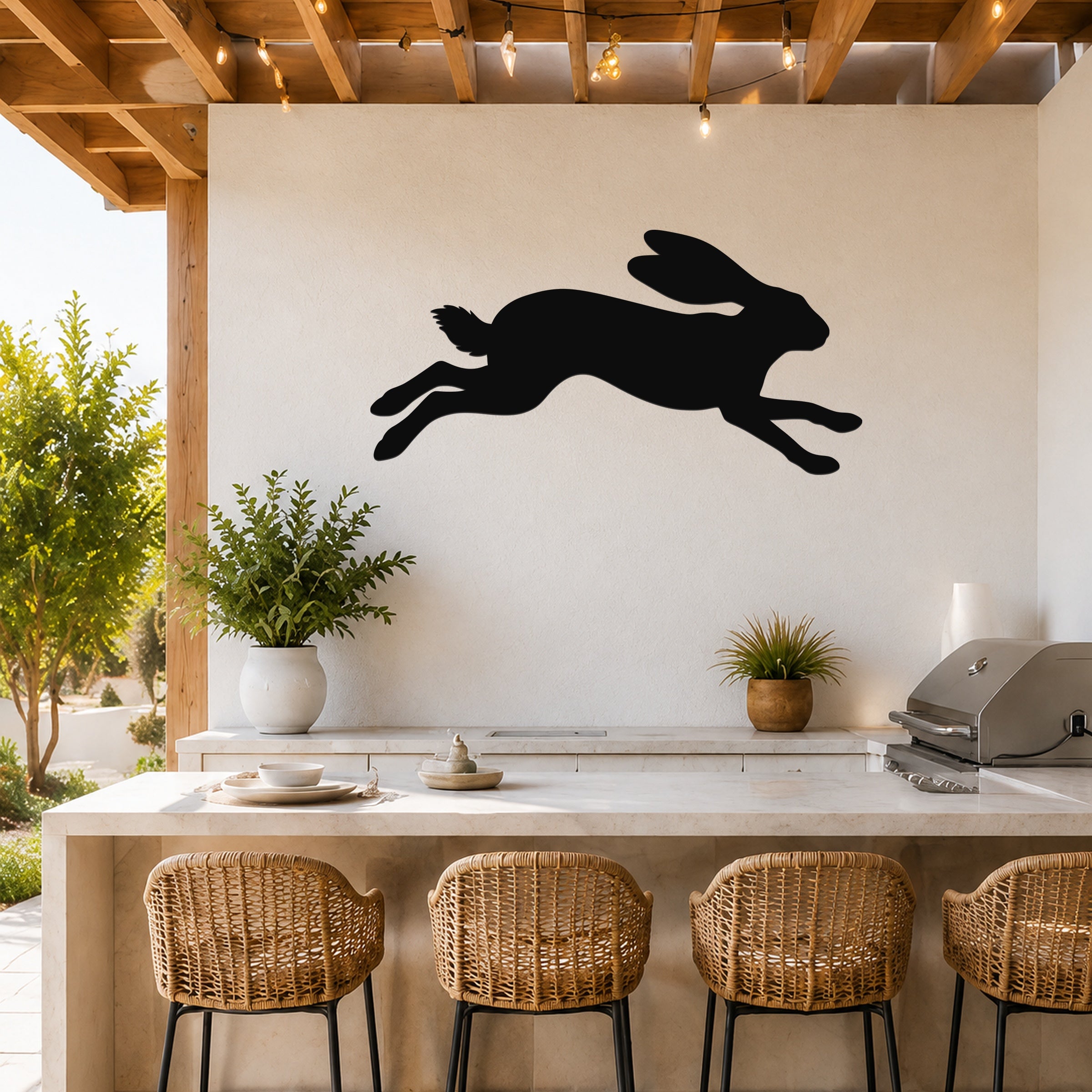 Jackrabbit Metal Wall Art