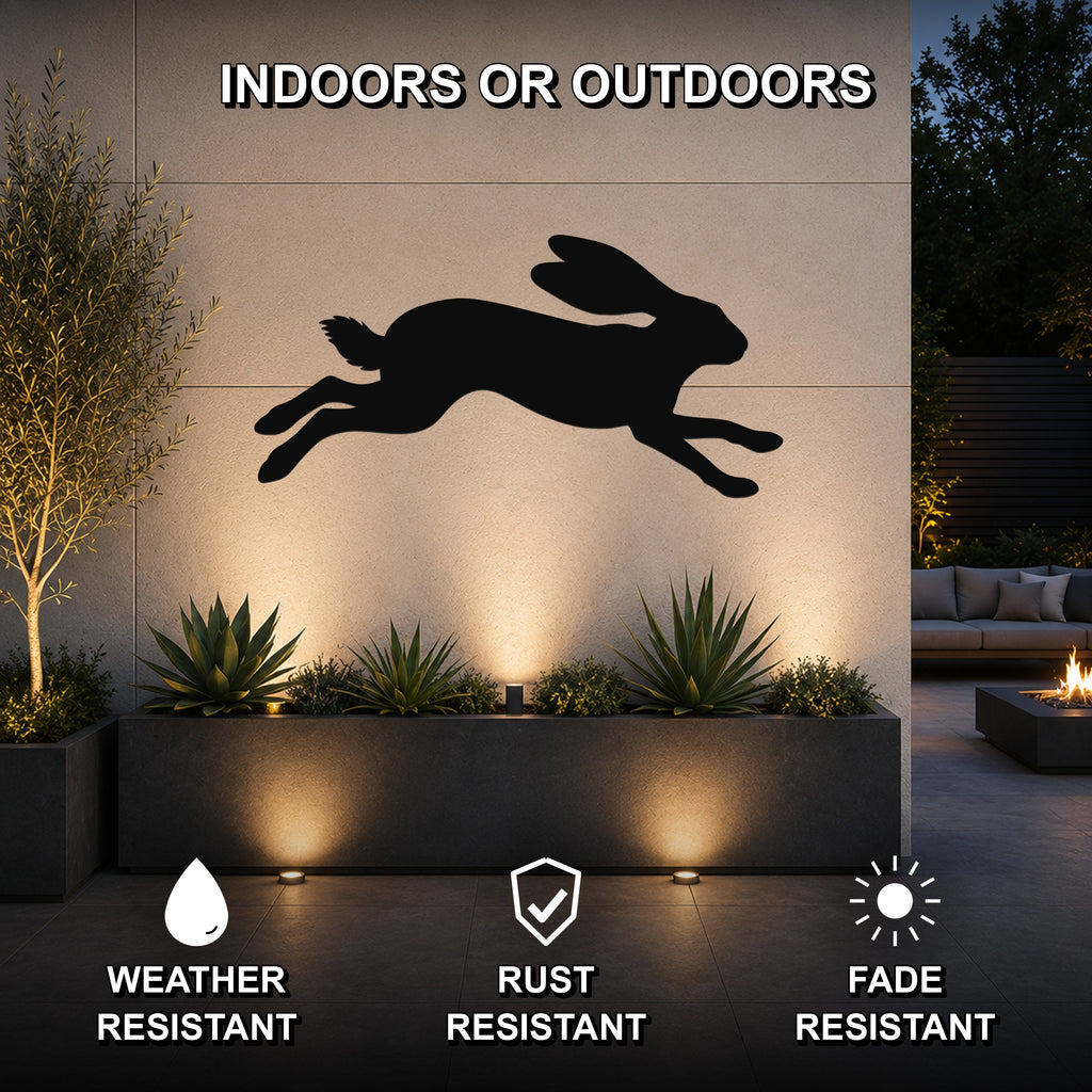 Jackrabbit Metal Wall Art