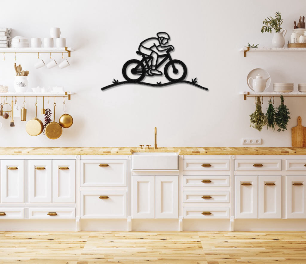 Cycling Metal Wall Art