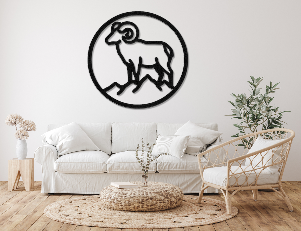 Bighorn Sheep Metal Wall Art