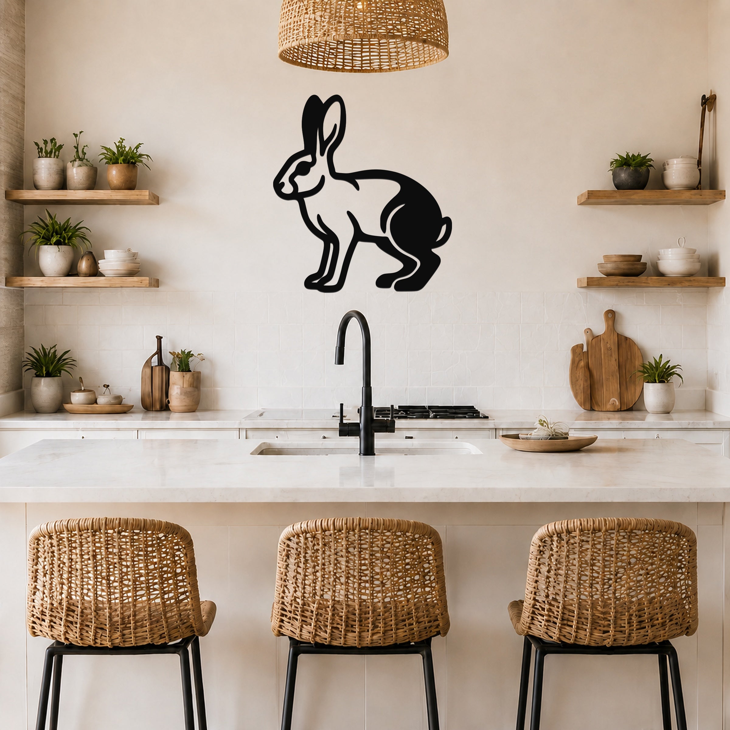 Jackrabbit Metal Wall Art