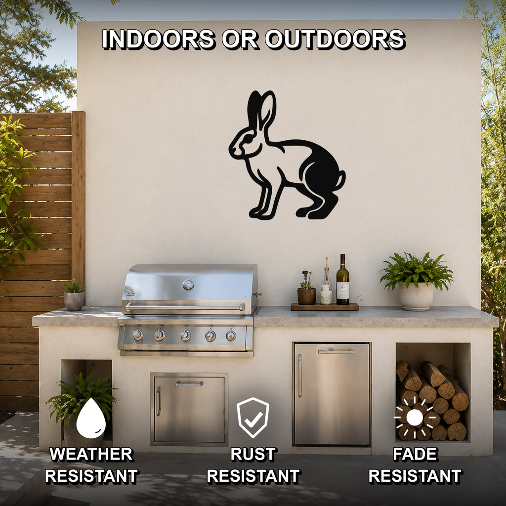 Jackrabbit Metal Wall Art