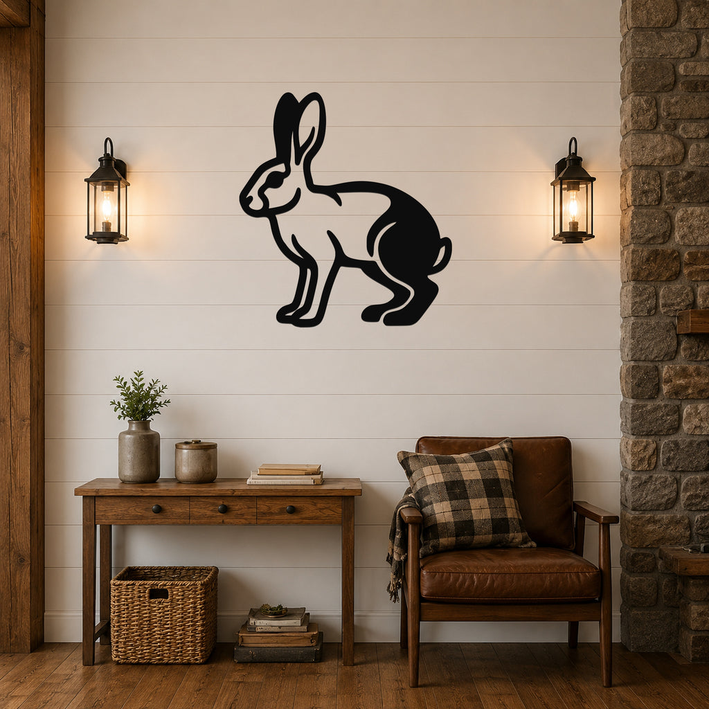 Jackrabbit Metal Wall Art