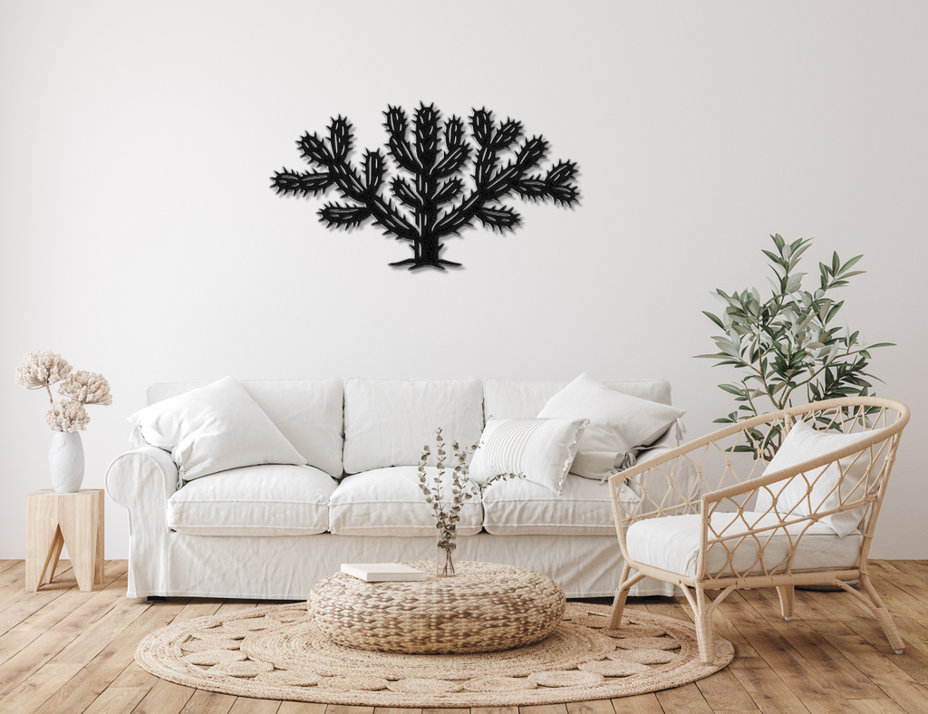 Cholla Cactus Metal Wall Art