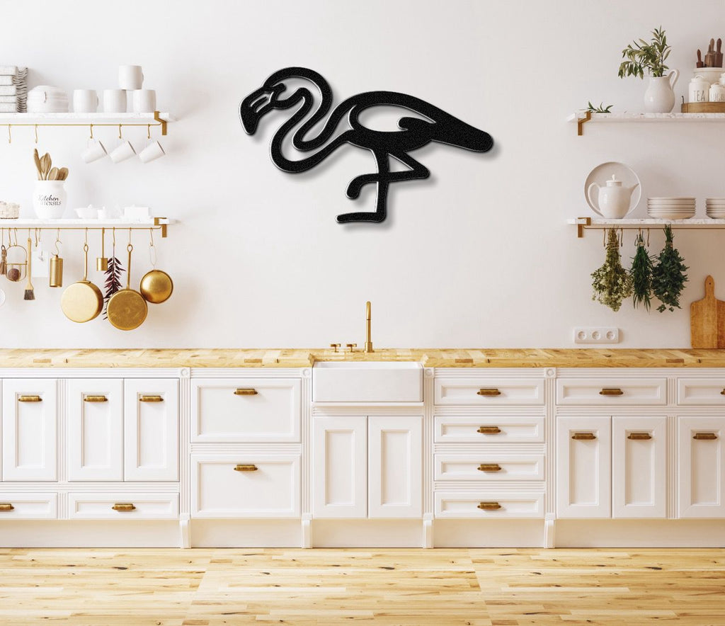 Flamingo Metal Wall Art
