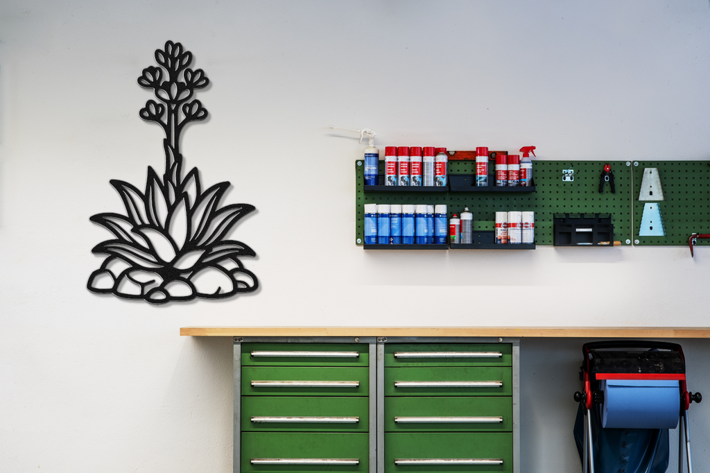 Blooming Agave Metal Wall Art