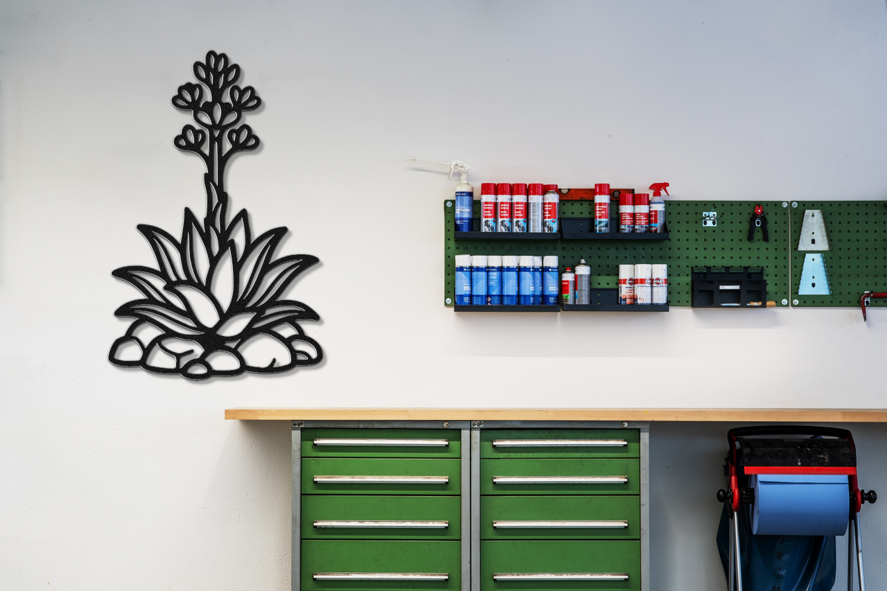 Blooming Agave Metal Wall Art