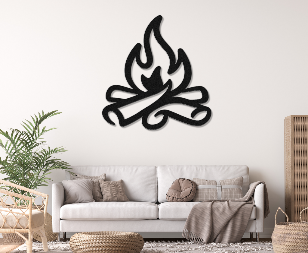Campfire Metal Wall Art