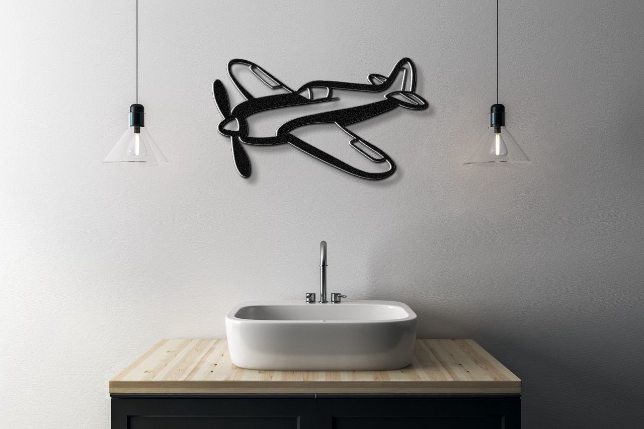 Airplane Metal Wall Art