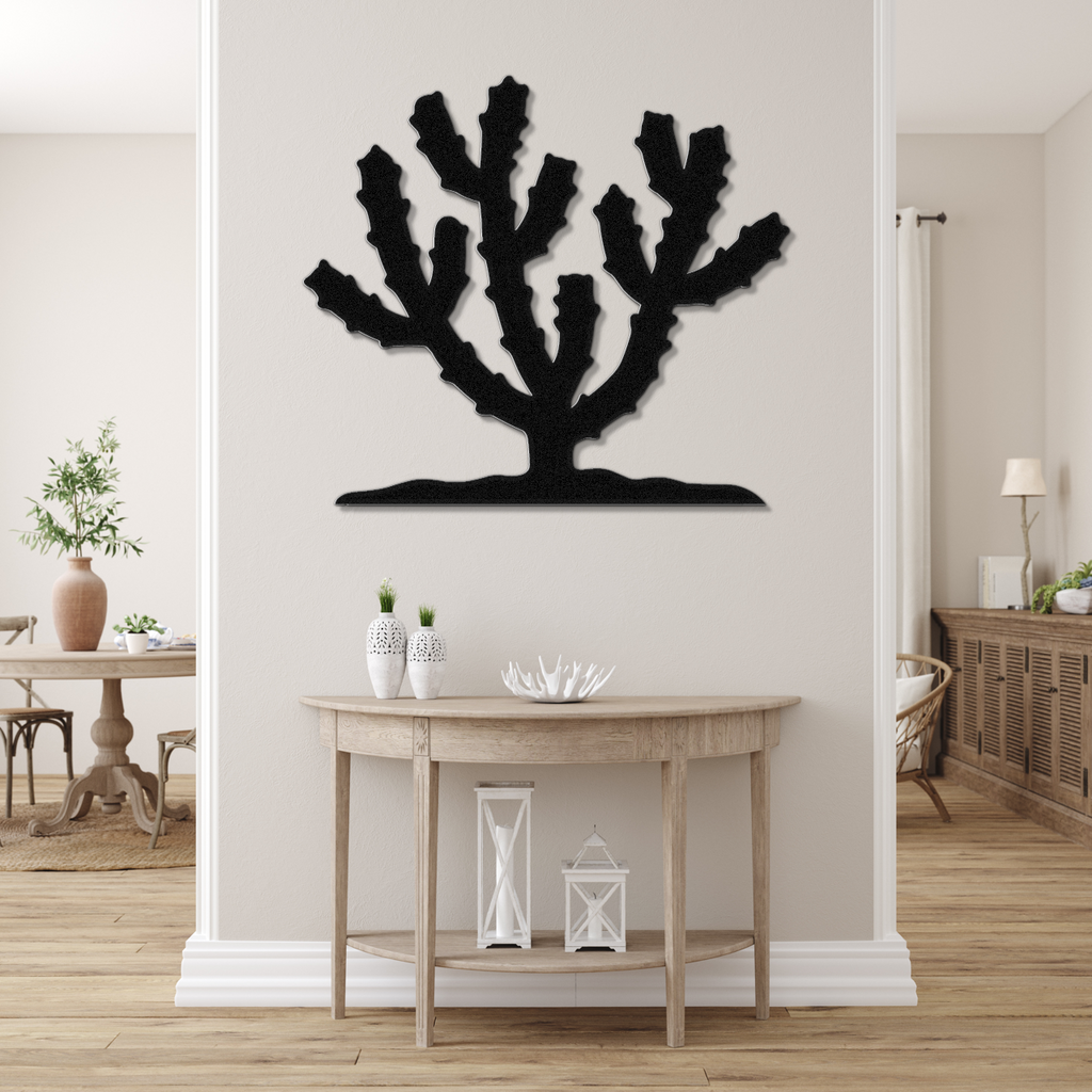 Cholla Cactus Metal Wall Art