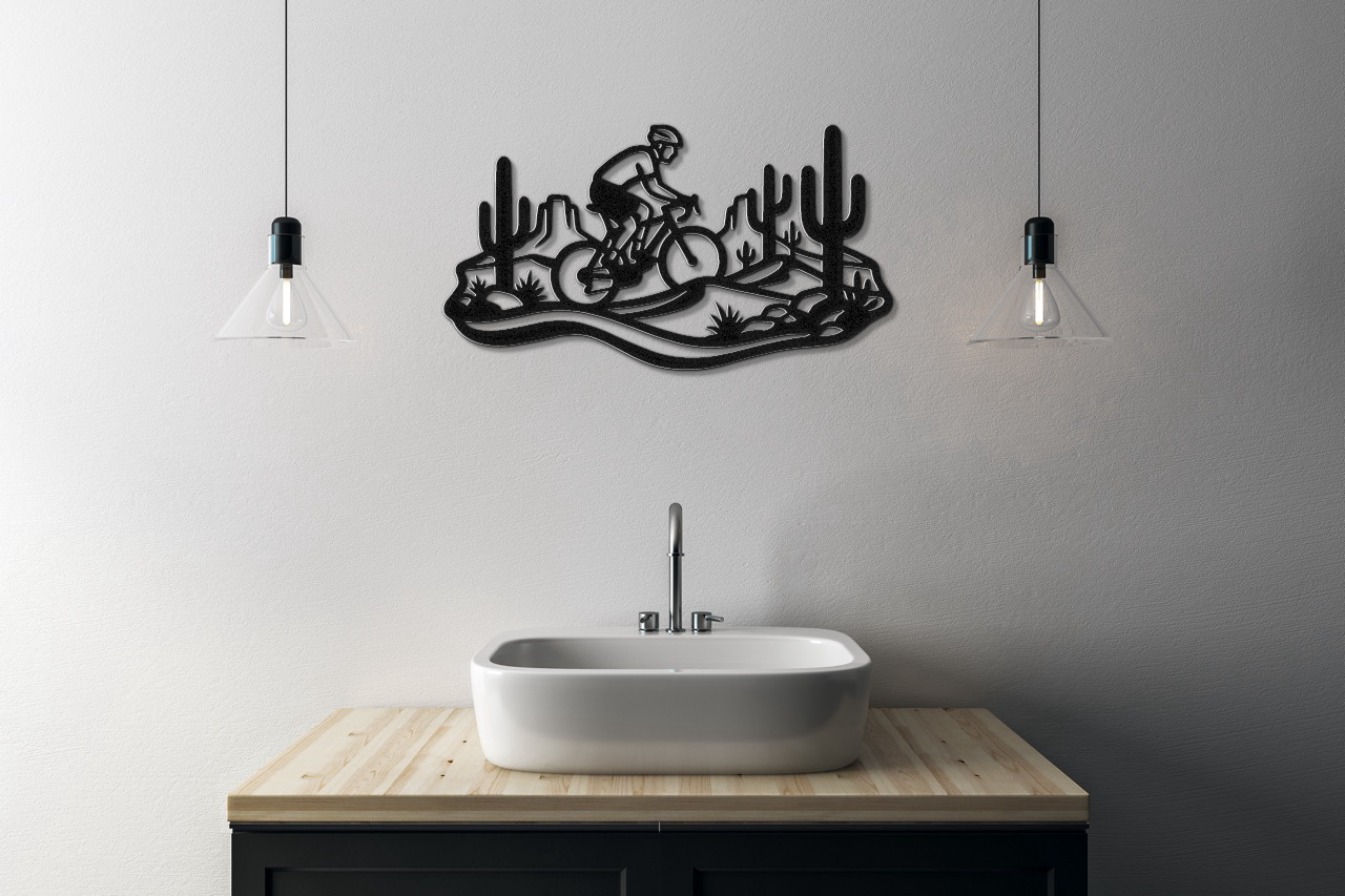 Arizona Cycling Metal Wall Art