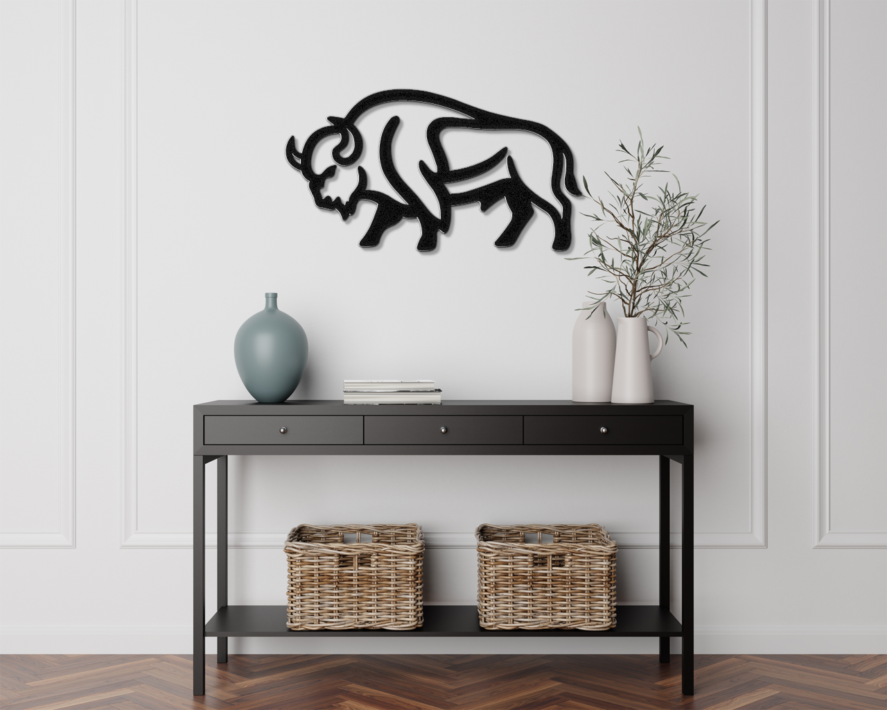 Buffalo Metal Wall Art