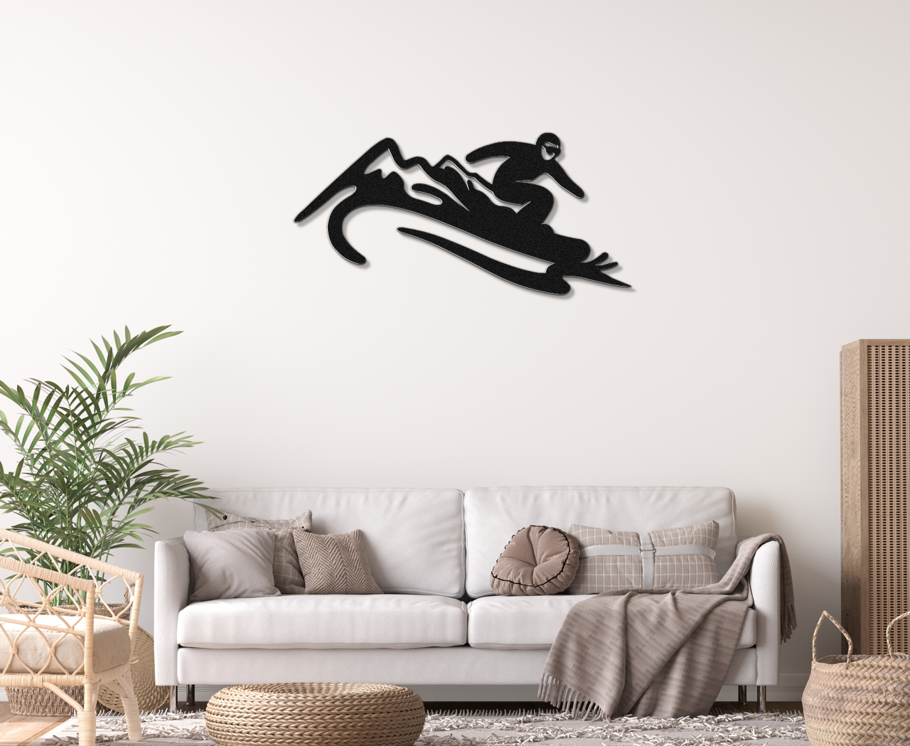 Snowboarding Metal Wall Art