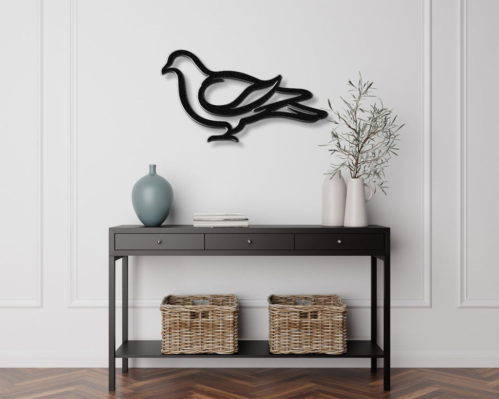 Pigeon Metal Wall Art