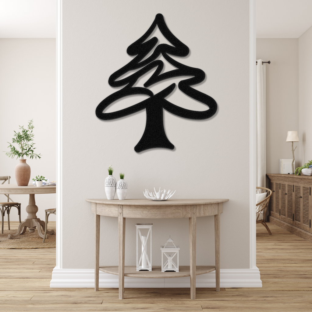 Pine Tree Metal Wall Art