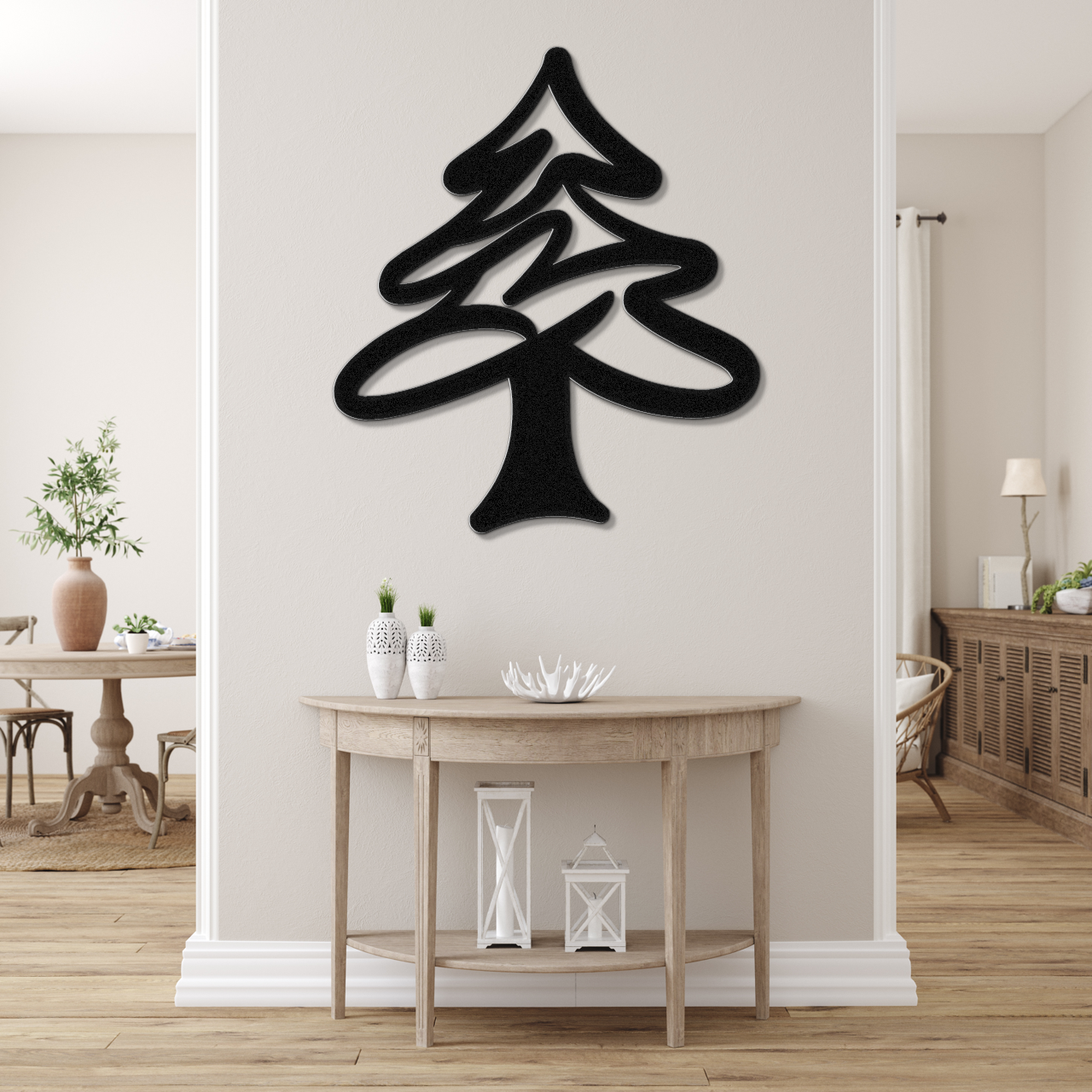 Pine Tree Metal Wall Art