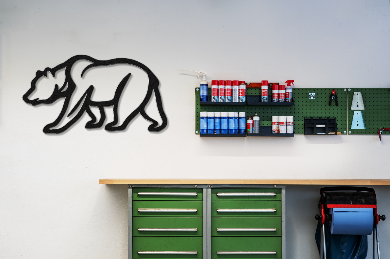 Bear Metal Wall Art