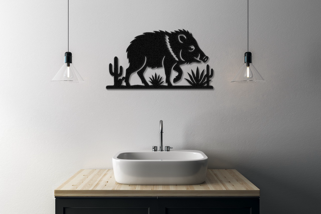 Javelina Metal Wall Art