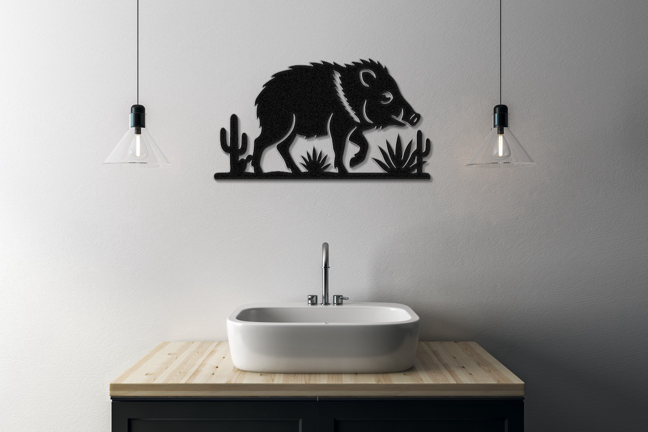 Javelina Metal Wall Art