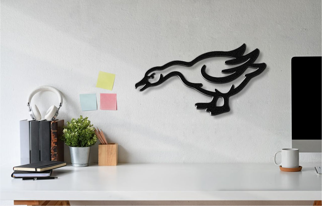 Angry Goose Metal Wall Art