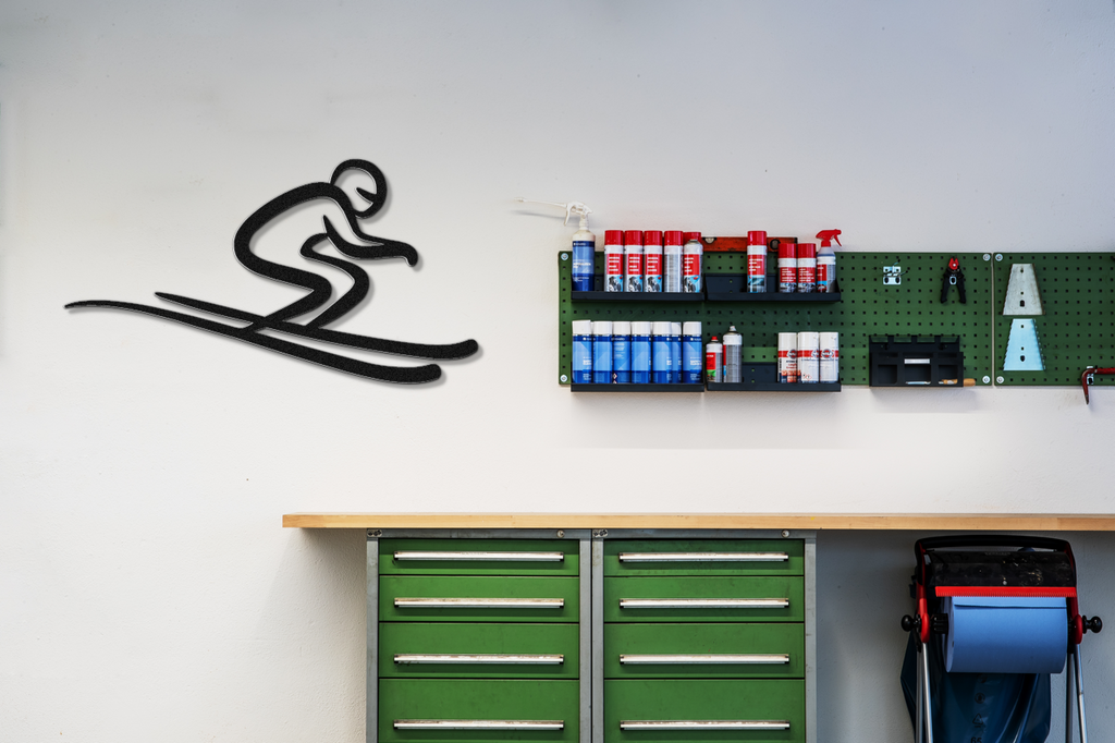 Skiing Metal Wall Art