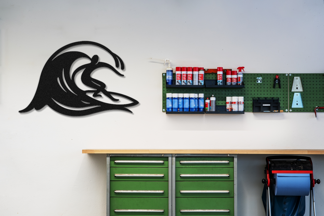 Surfer Metal Wall Art