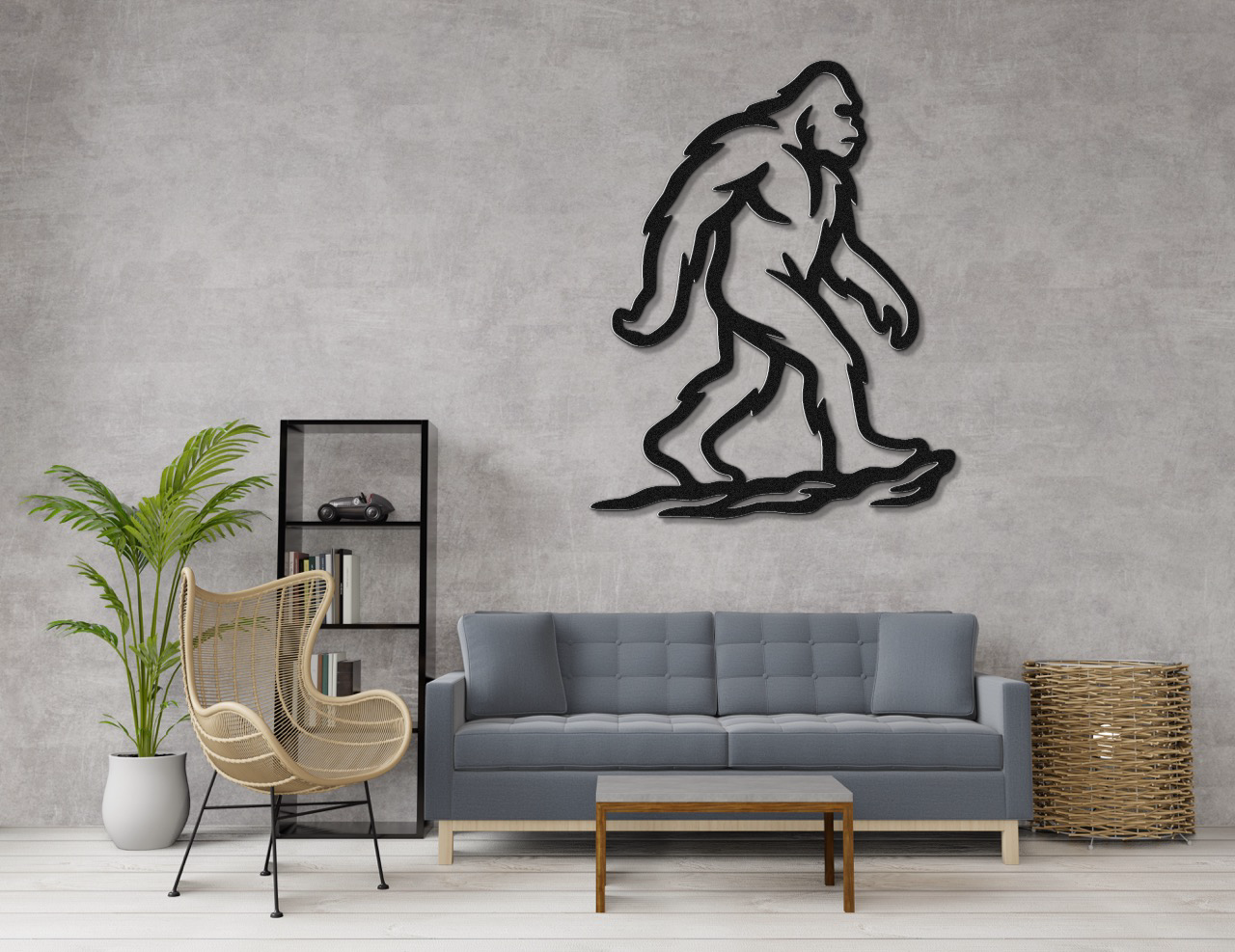 Bigfoot Metal Wall Art
