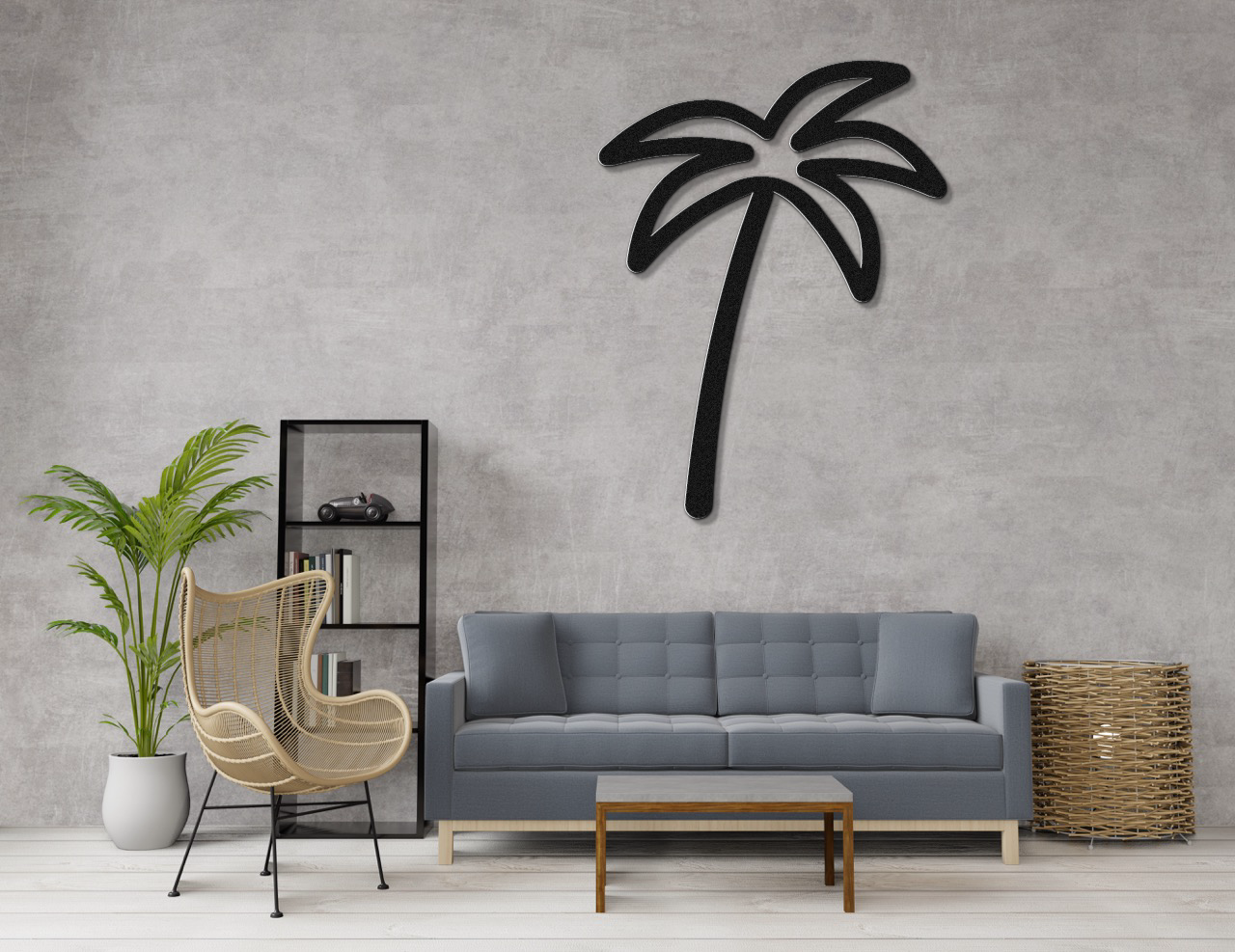 Palm Tree Metal Wall Art