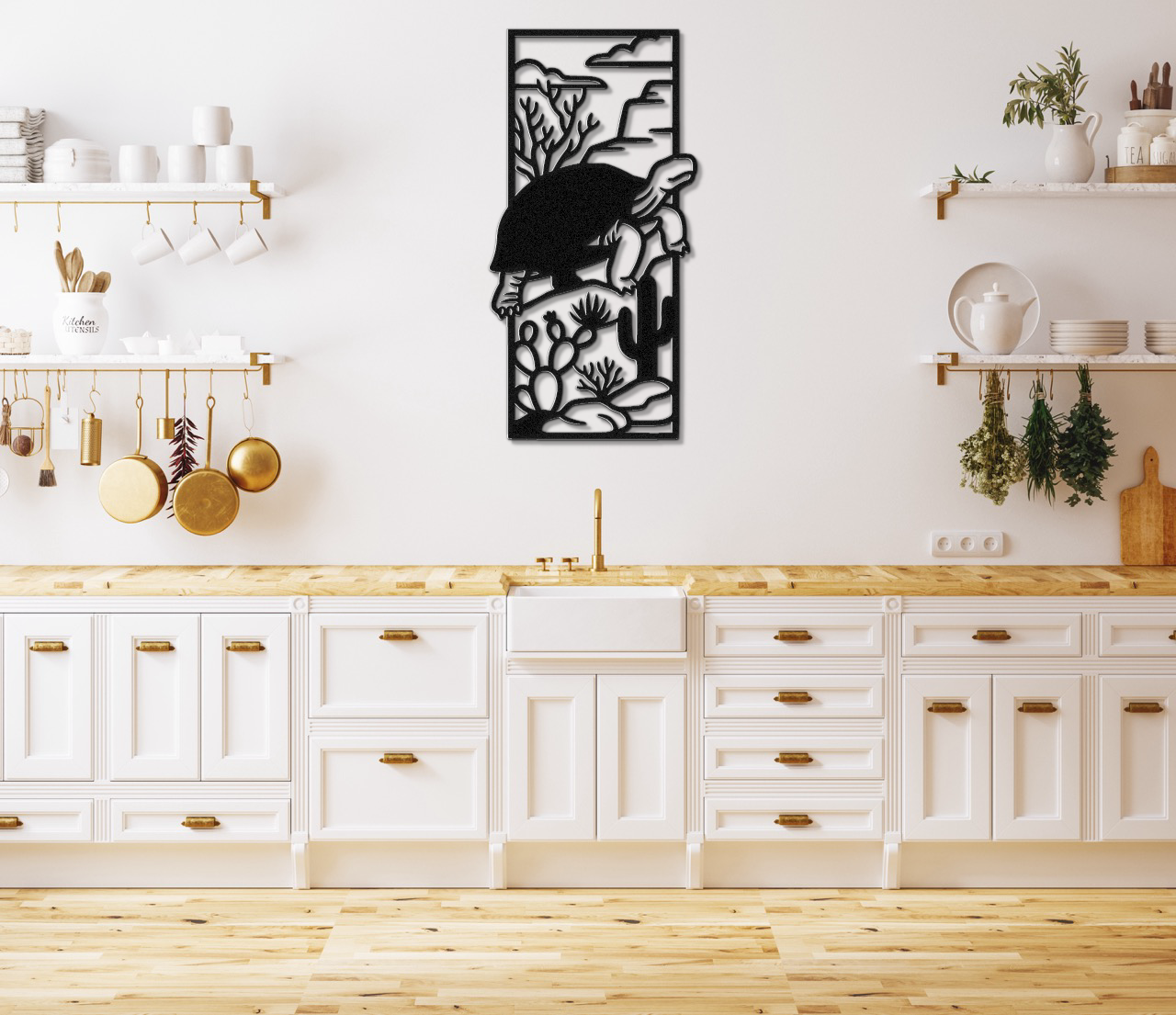 Desert Tortoise Metal Wall Art