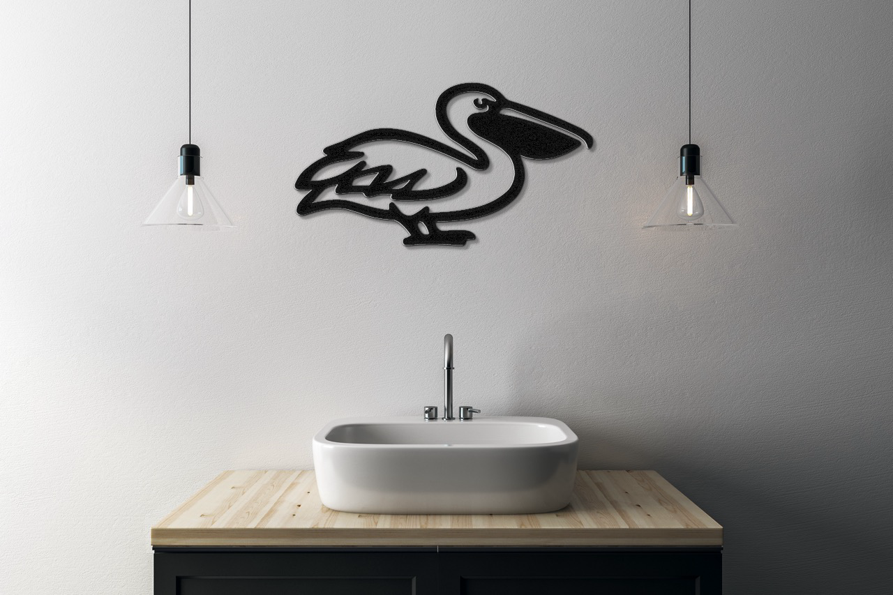 Pelican Metal Wall Art