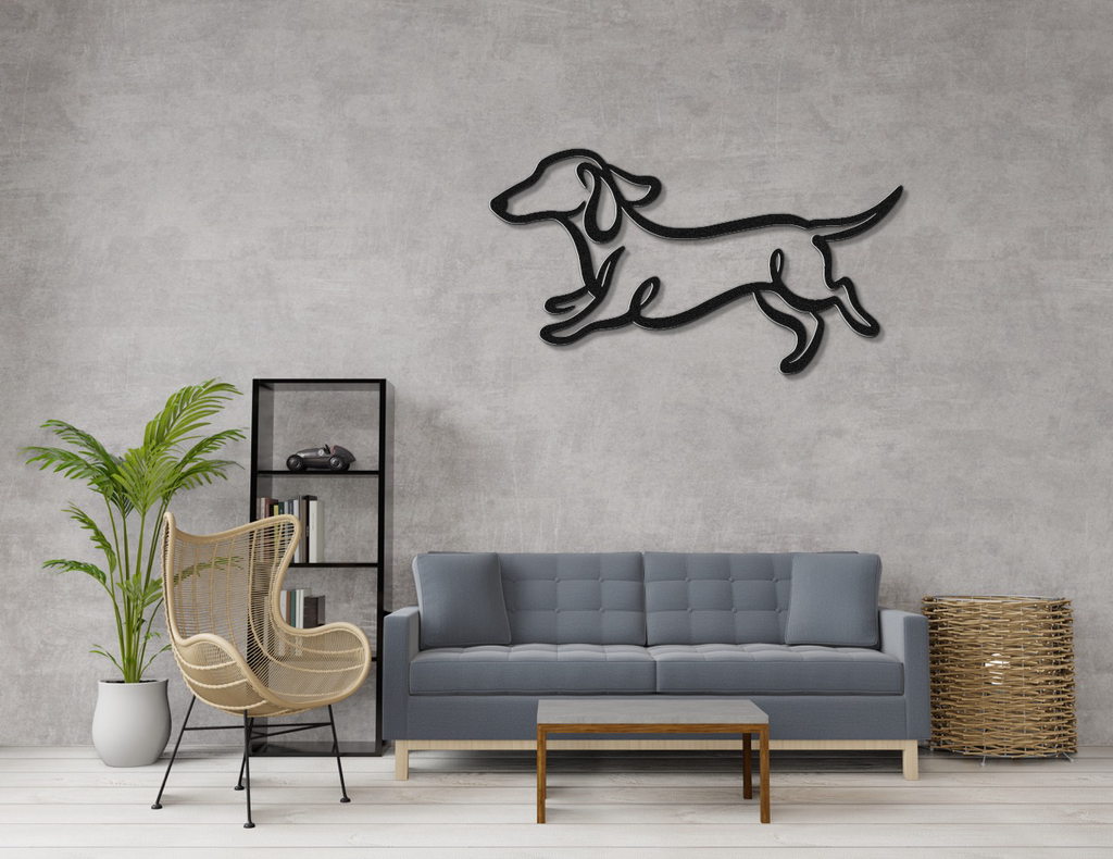 Dachshund Metal Wall Art