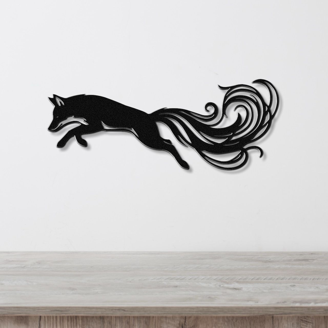 Sneaky Fox Metal Wall Art