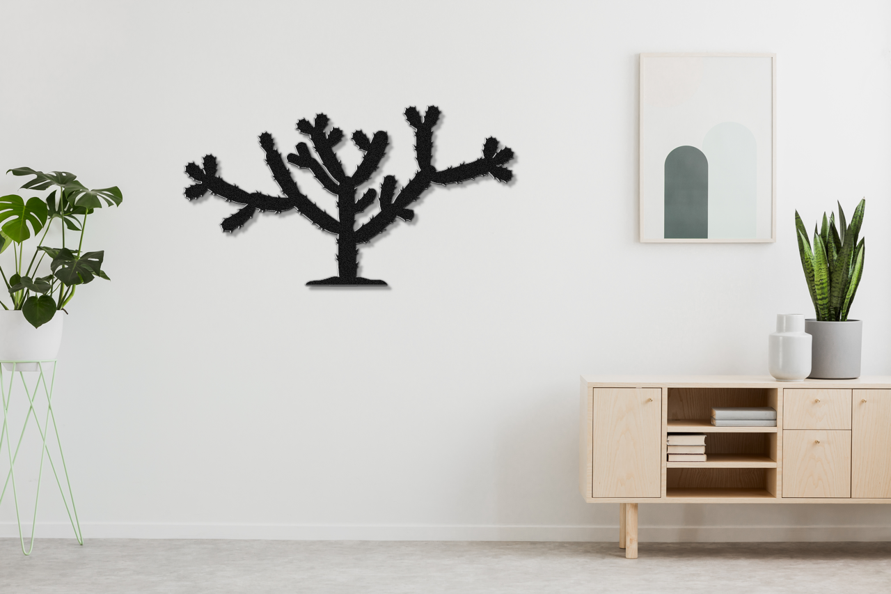 Cholla Cactus Metal Wall Art