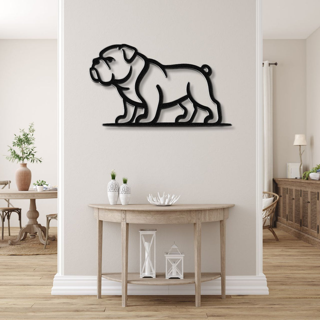 Bulldog Metal Wall Art