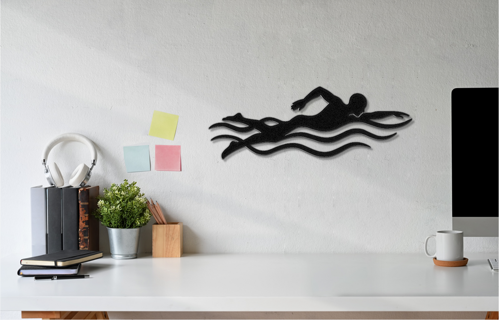 Swimmer Metal Wall Art