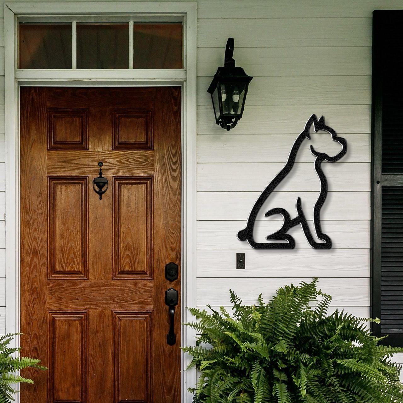 Boxer Dog Metal Wall Art