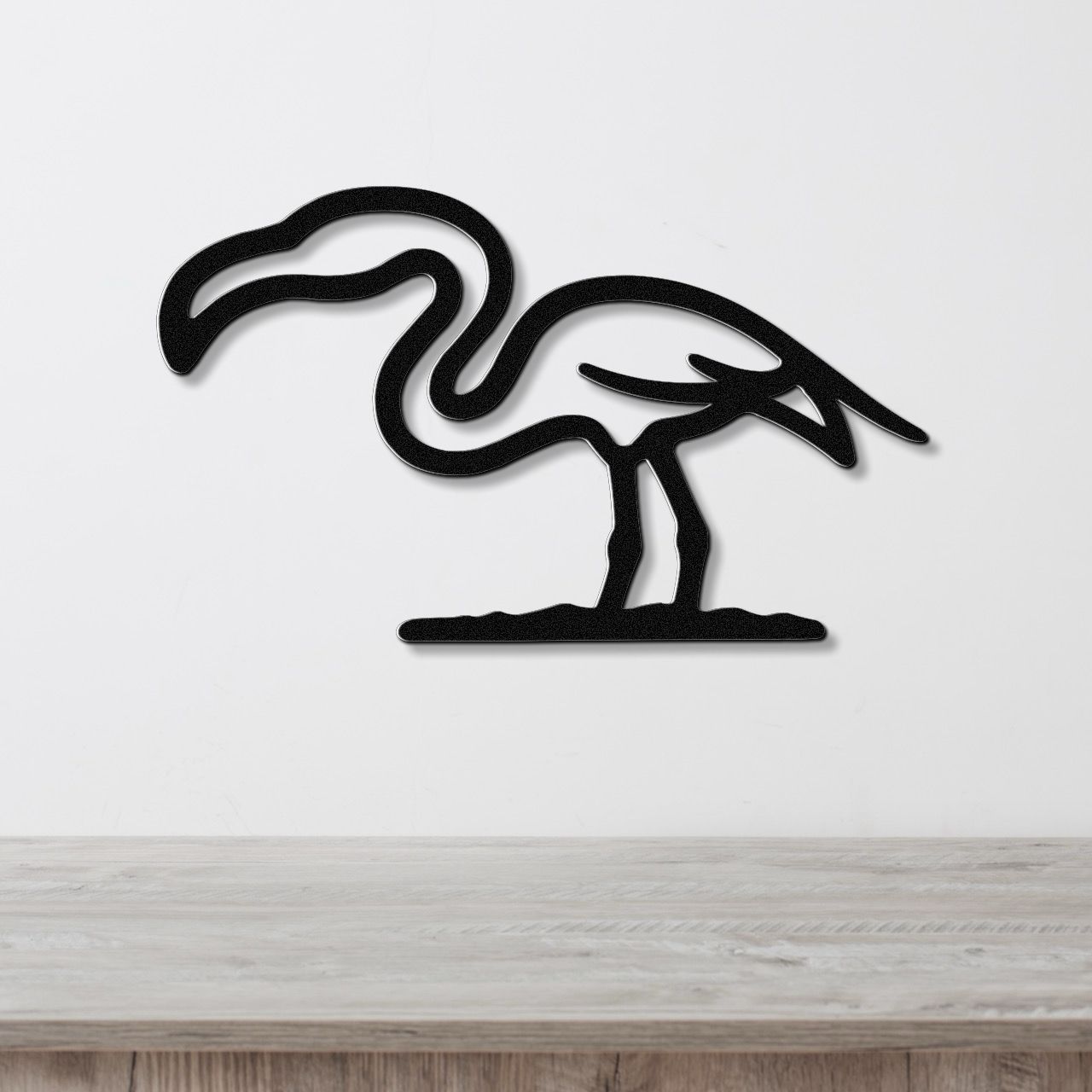 Flamingo Metal Wall Art