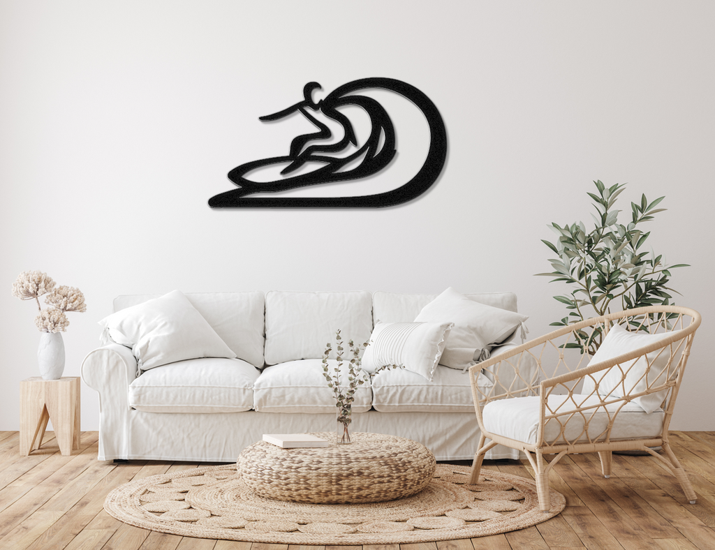 Surfer Metal Wall Art