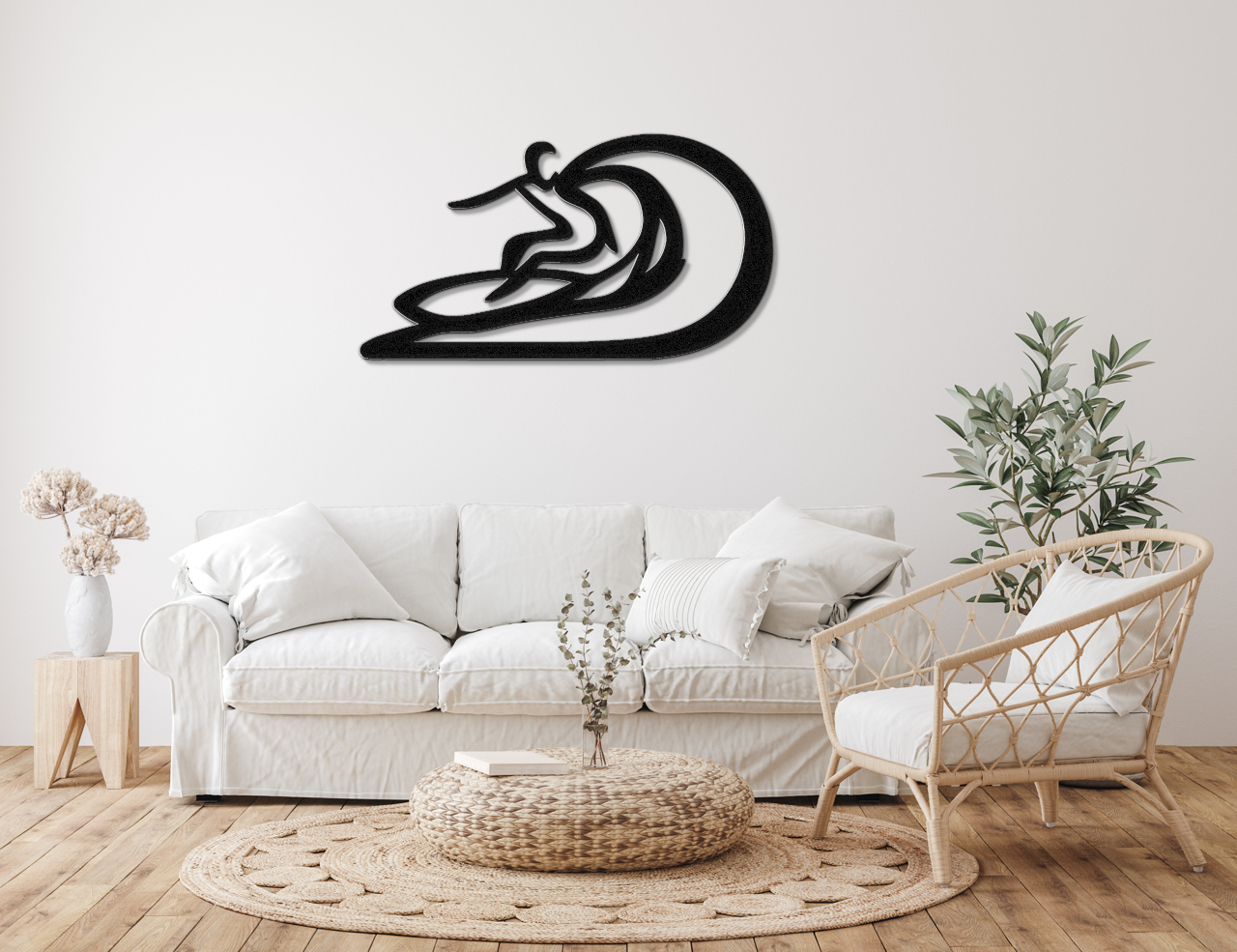 Surfer Metal Wall Art
