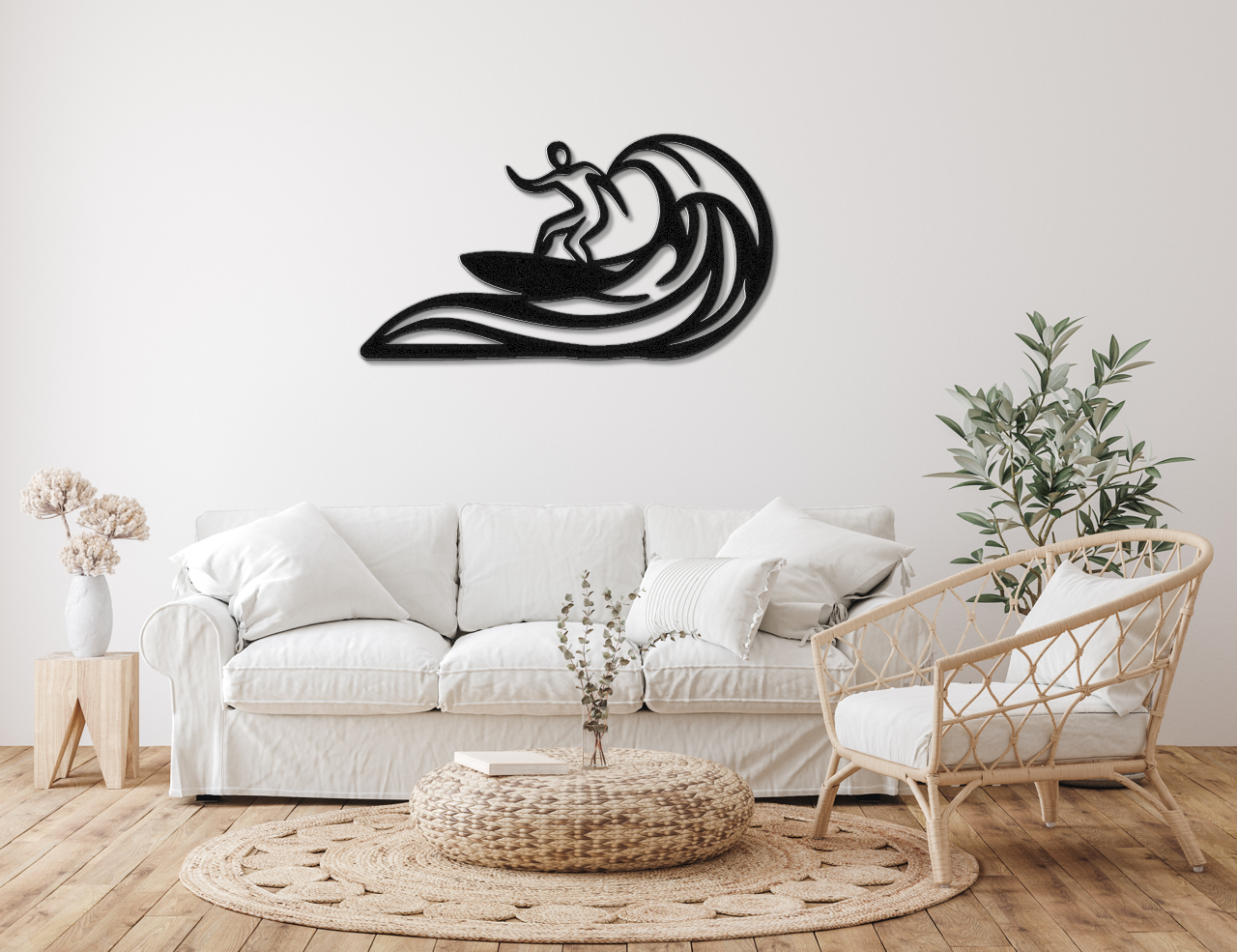 Surfer Metal Wall Art