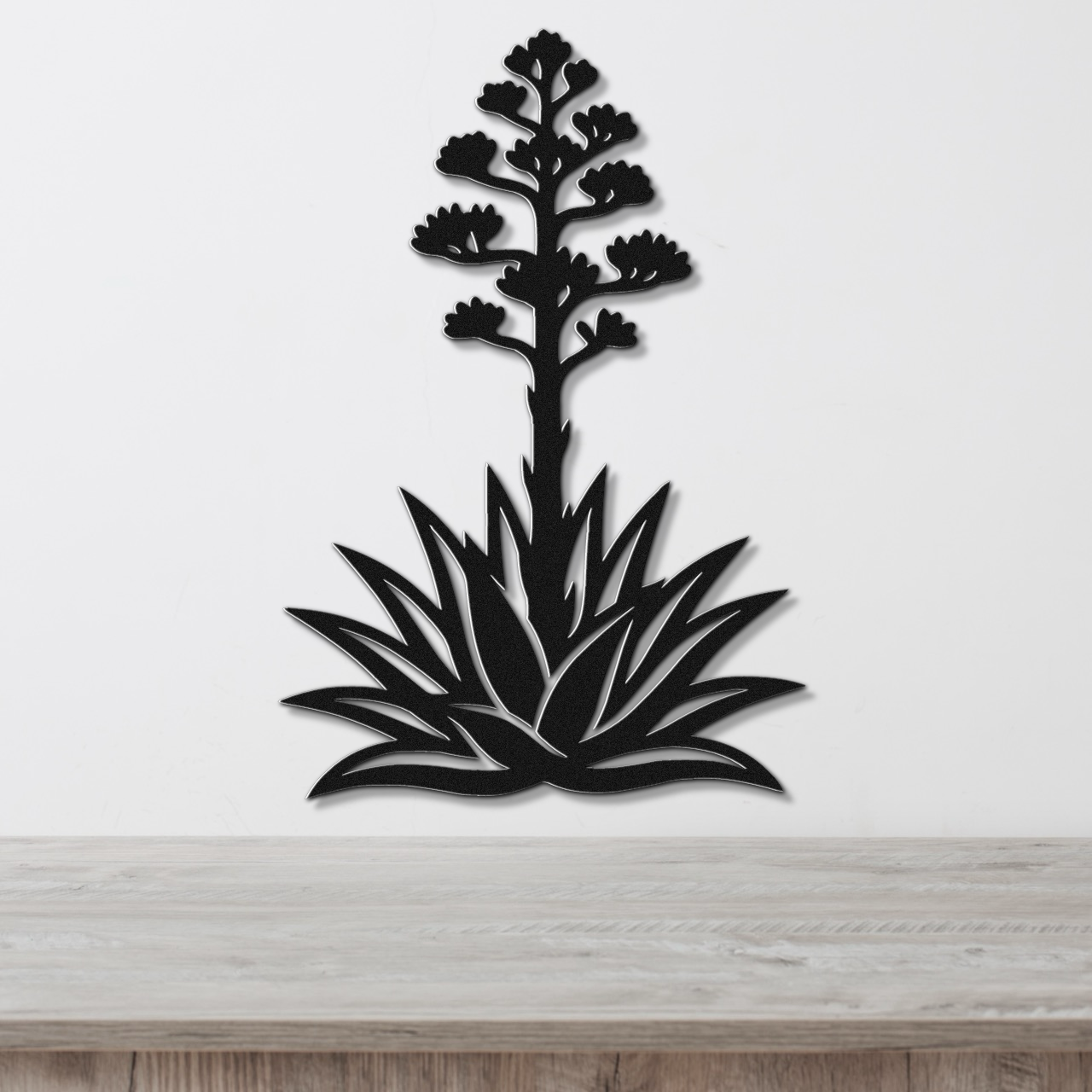 Blooming Agave Metal Wall Art