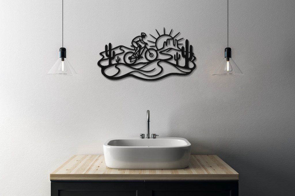 Arizona Cycling Metal Wall Art