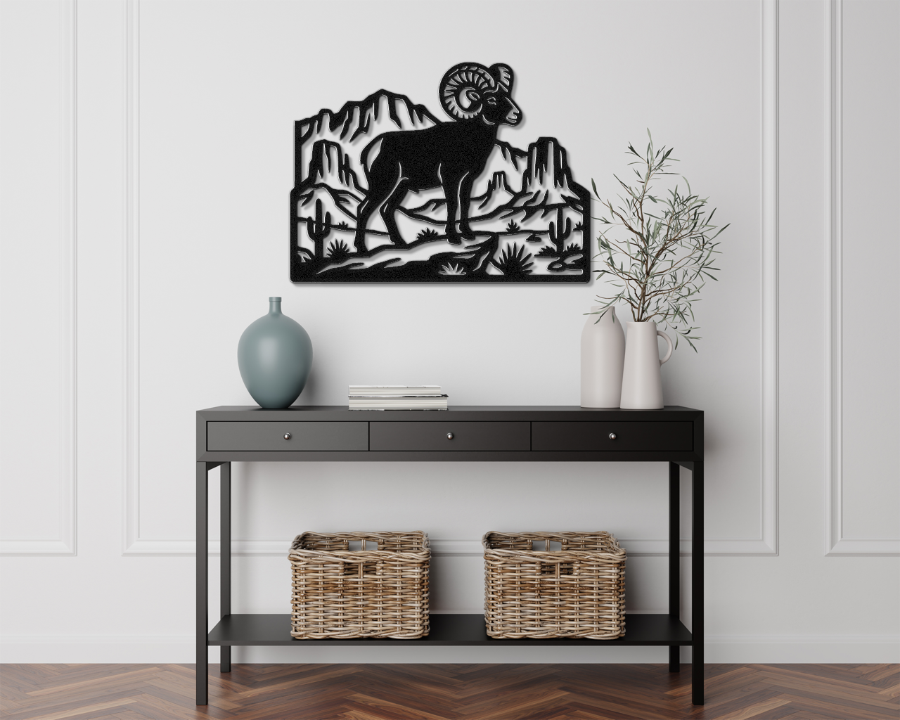 Arizona Bighorn Sheep Metal Wall Art