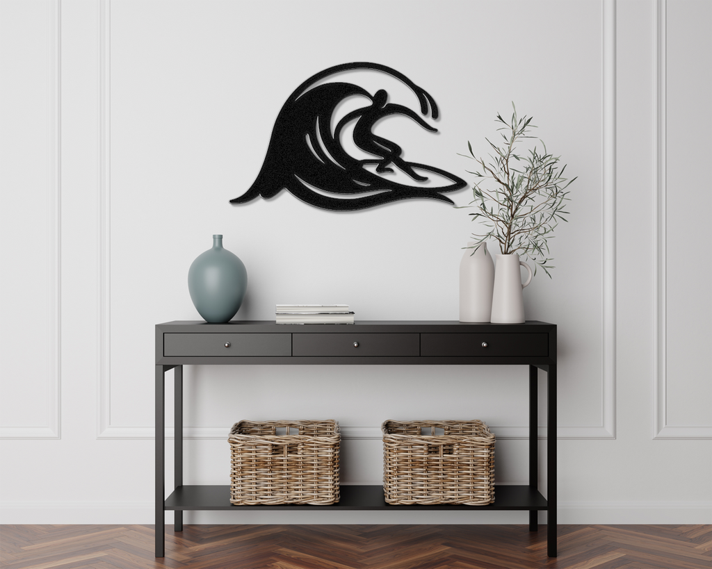Surfer Metal Wall Art
