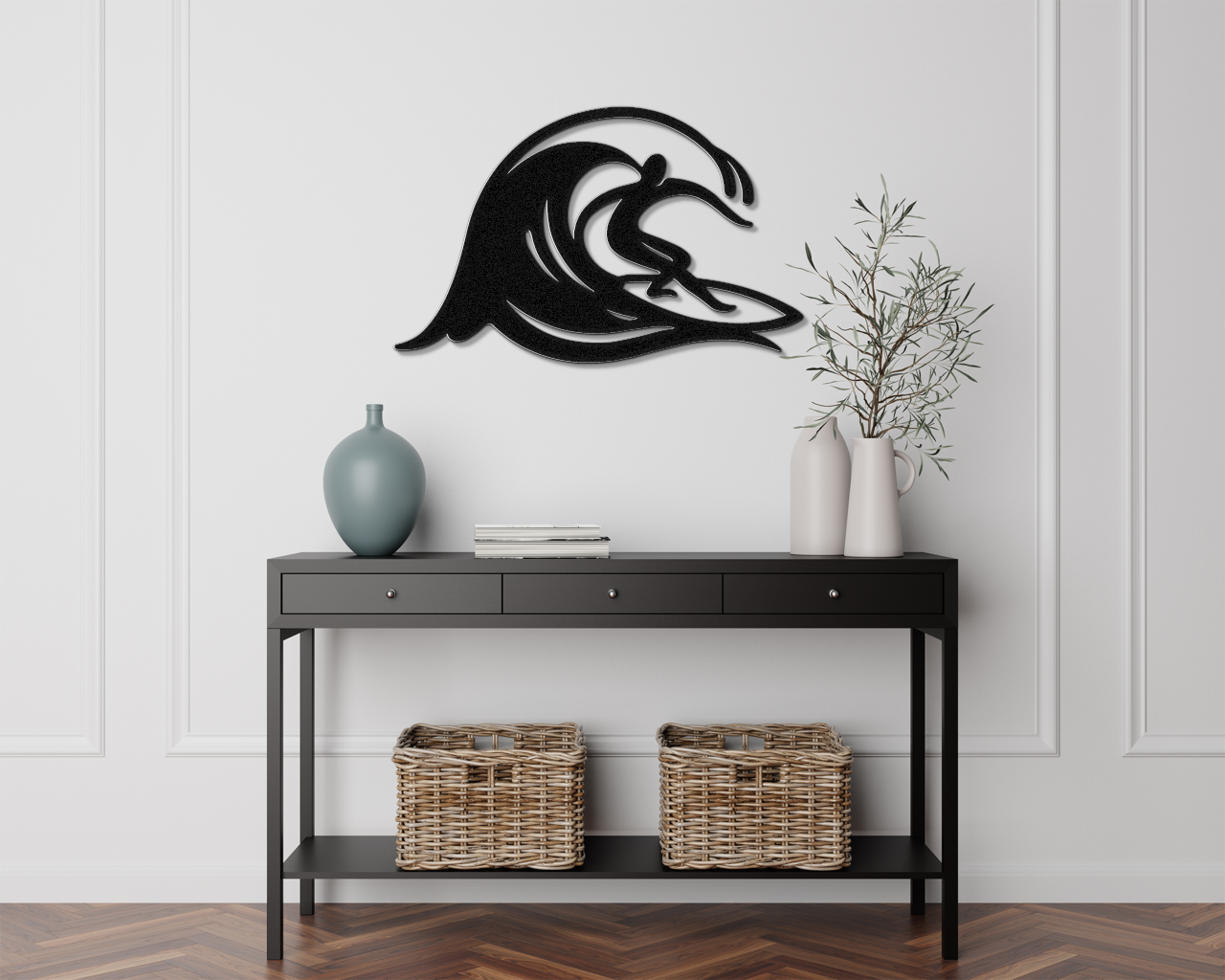 Surfer Metal Wall Art